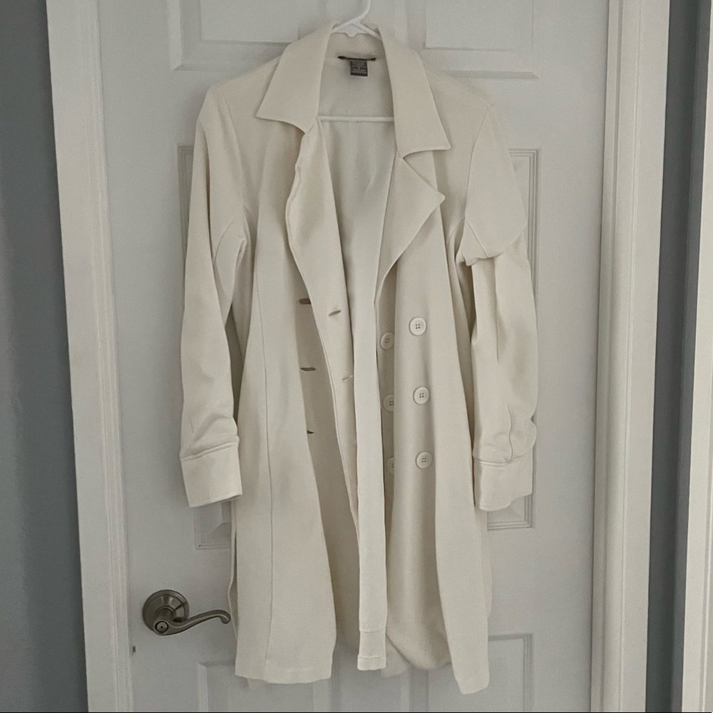 Kenar Off White Coat